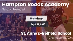 Matchup: Hampton Roads Academ vs. St. Anne's-Belfield School 2018