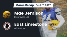 Recap: Mae Jemison  vs. East Limestone  2017