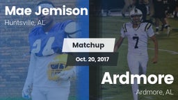 Matchup: MAE JEMISON HS vs. Ardmore  2017