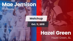 Matchup: MAE JEMISON HS vs. Hazel Green  2019