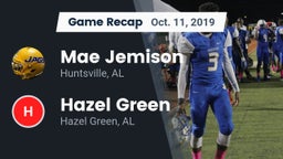 Recap: Mae Jemison  vs. Hazel Green  2019