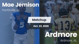 Matchup: MAE JEMISON HS vs. Ardmore  2020