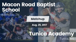 Matchup: Macon Road Baptist vs. Tunica Academy 2017