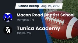 Recap: Macon Road Baptist School vs. Tunica Academy 2017