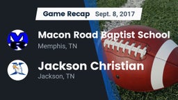 Recap: Macon Road Baptist School vs. Jackson Christian  2017