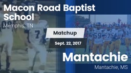 Matchup: Macon Road Baptist vs. Mantachie  2017