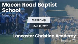 Matchup: Macon Road Baptist vs. Lancaster Christian Academy  2017
