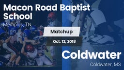 Matchup: Macon Road Baptist vs. Coldwater  2018