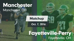 Matchup: Manchester vs. Fayetteville-Perry  2016