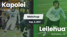 Matchup: Kapolei vs. Leilehua  2017