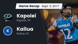 Recap: Kapolei  vs. Kailua  2017