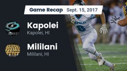 Recap: Kapolei  vs. Mililani  2017