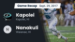 Recap: Kapolei  vs. Nanakuli  2017
