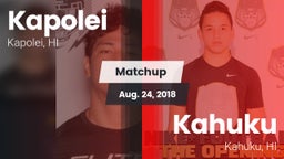 Matchup: Kapolei vs. Kahuku  2018