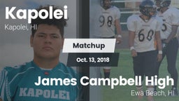 Matchup: Kapolei vs. James Campbell High  2018
