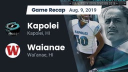 Recap: Kapolei  vs. Waianae  2019