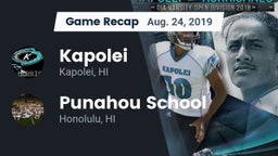 Recap: Kapolei  vs. Punahou School 2019