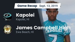 Recap: Kapolei  vs. James Campbell High  2019