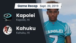 Recap: Kapolei  vs. Kahuku  2019