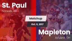 Matchup: St. Paul vs. Mapleton  2017
