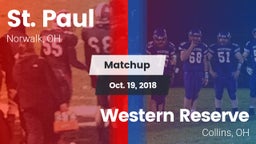 Matchup: St. Paul vs. Western Reserve  2018