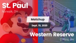 Matchup: St. Paul vs. Western Reserve  2020