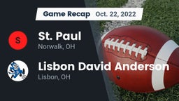 Recap: St. Paul  vs. Lisbon David Anderson  2022