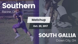 Matchup: Southern vs. SOUTH GALLIA  2017