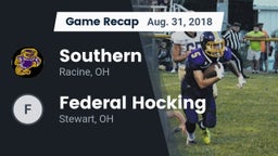 Recap: Southern  vs. Federal Hocking  2018