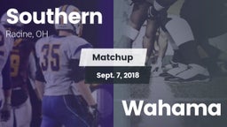 Matchup: Southern vs. Wahama 2018