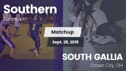 Matchup: Southern vs. SOUTH GALLIA  2018