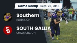 Recap: Southern  vs. SOUTH GALLIA  2018
