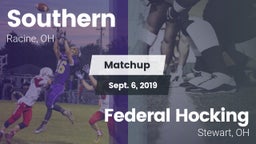 Matchup: Southern vs. Federal Hocking  2019