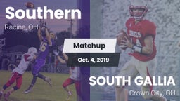 Matchup: Southern vs. SOUTH GALLIA  2019
