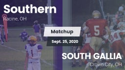 Matchup: Southern vs. SOUTH GALLIA  2020