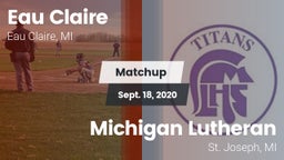 Matchup: Eau Claire vs. Michigan Lutheran  2020