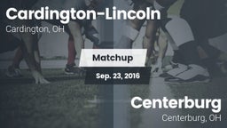 Matchup: Cardington-Lincoln vs. Centerburg  2016