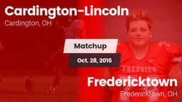 Matchup: Cardington-Lincoln vs. Fredericktown  2016