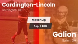 Matchup: Cardington-Lincoln vs. Galion  2017