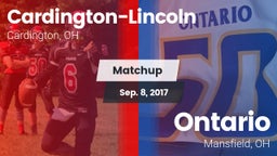 Matchup: Cardington-Lincoln vs. Ontario  2017