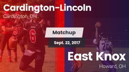 Matchup: Cardington-Lincoln vs. East Knox  2017