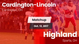 Matchup: Cardington-Lincoln vs. Highland  2017