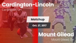 Matchup: Cardington-Lincoln vs. Mount Gilead  2017