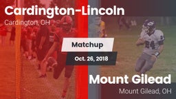 Matchup: Cardington-Lincoln vs. Mount Gilead  2018