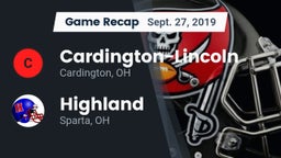 Recap: Cardington-Lincoln  vs. Highland  2019