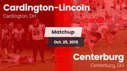 Matchup: Cardington-Lincoln vs. Centerburg  2019