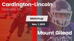 Matchup: Cardington-Lincoln vs. Mount Gilead  2019