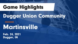 Dugger Union Community   vs Martinsville  Game Highlights - Feb. 24, 2021