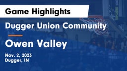 Dugger Union Community   vs Owen Valley  Game Highlights - Nov. 2, 2023