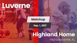 Matchup: Luverne vs. Highland Home  2017